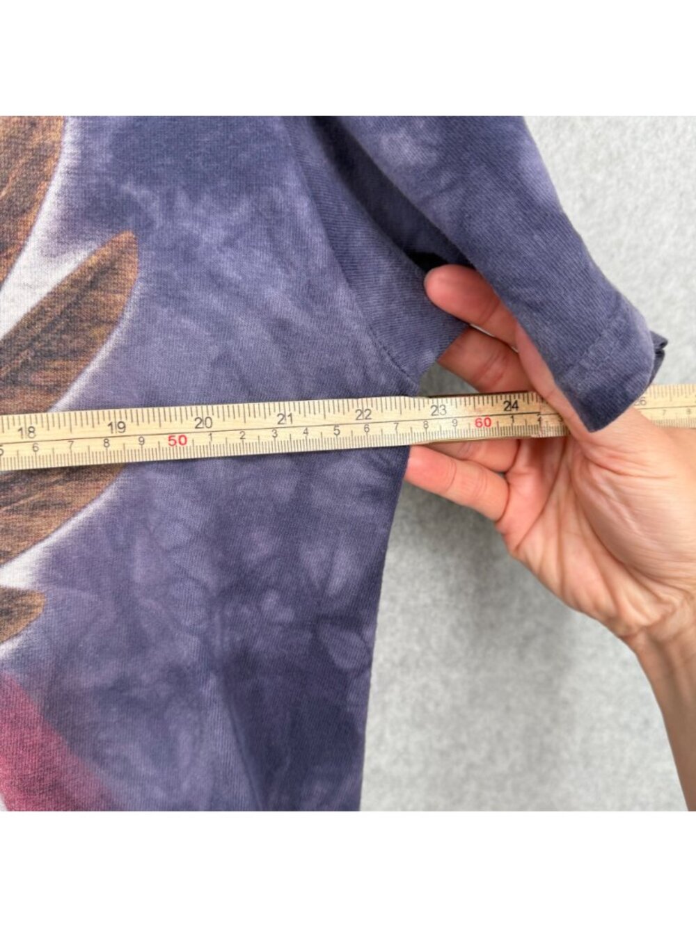 The Mountain Mens Eagle Print T Shirt Size L Purple Tie Dye USA Jerry Lofaro - Picture 10 of 10